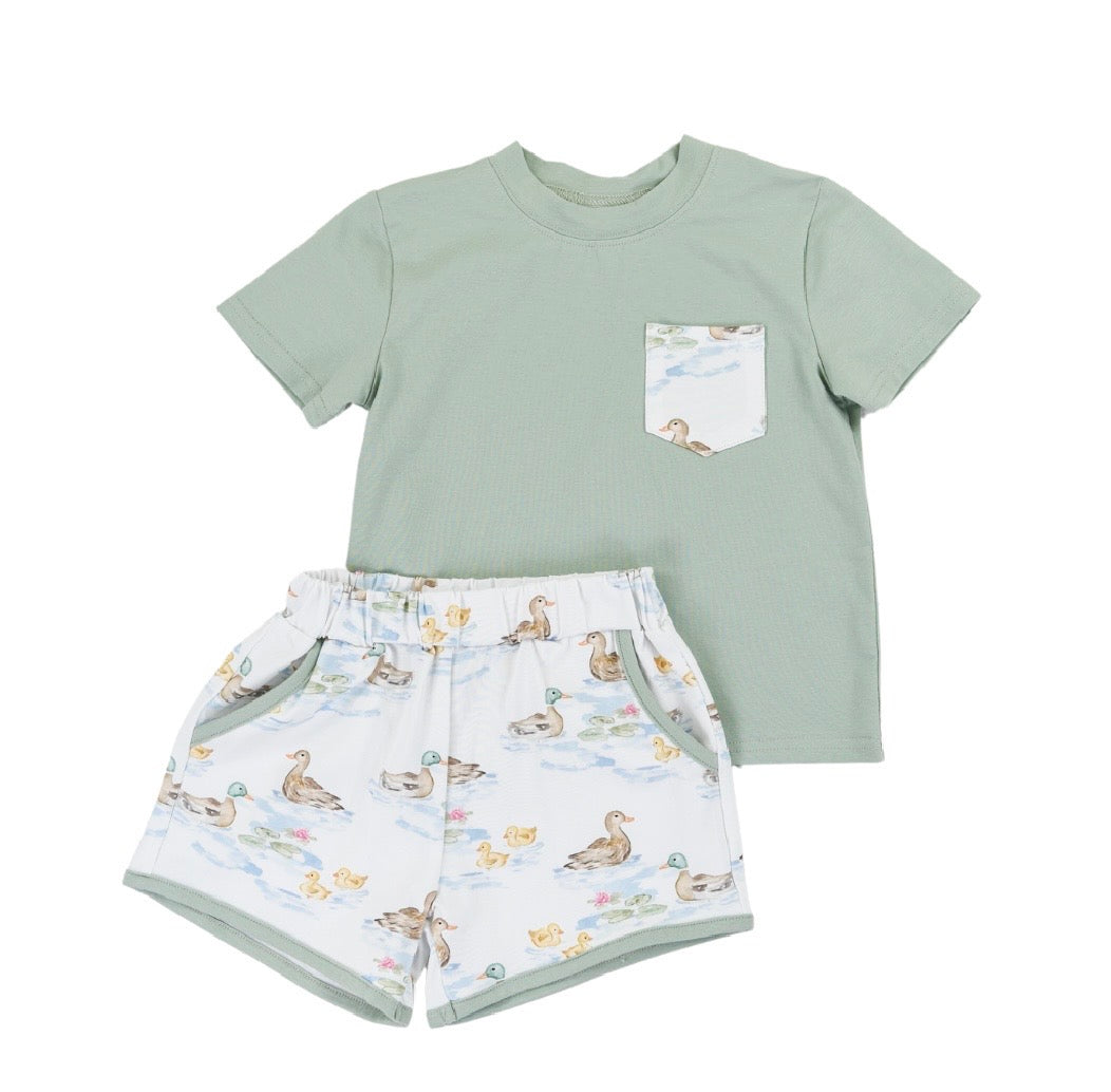 Darling Ducks Beckham Short Set