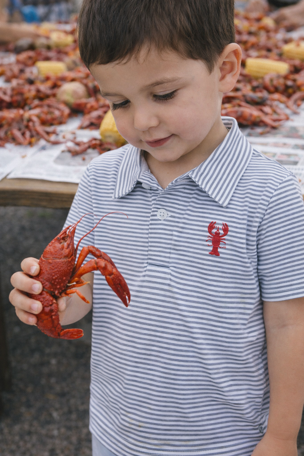 Embroidered Crawfish Polo