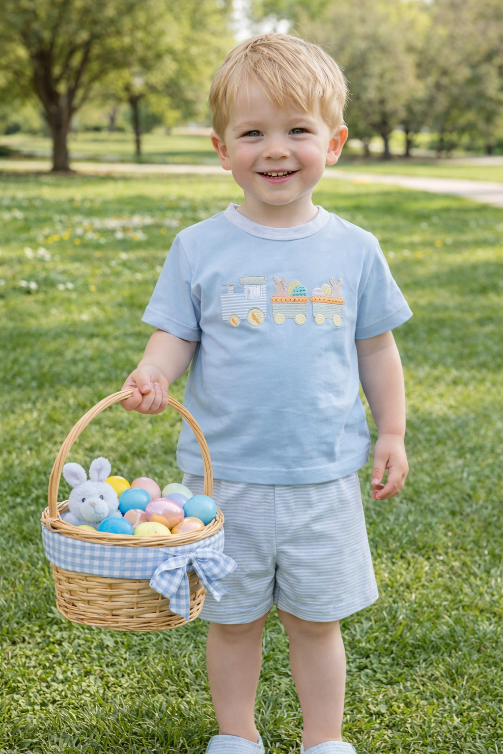 Easter Train Short Set