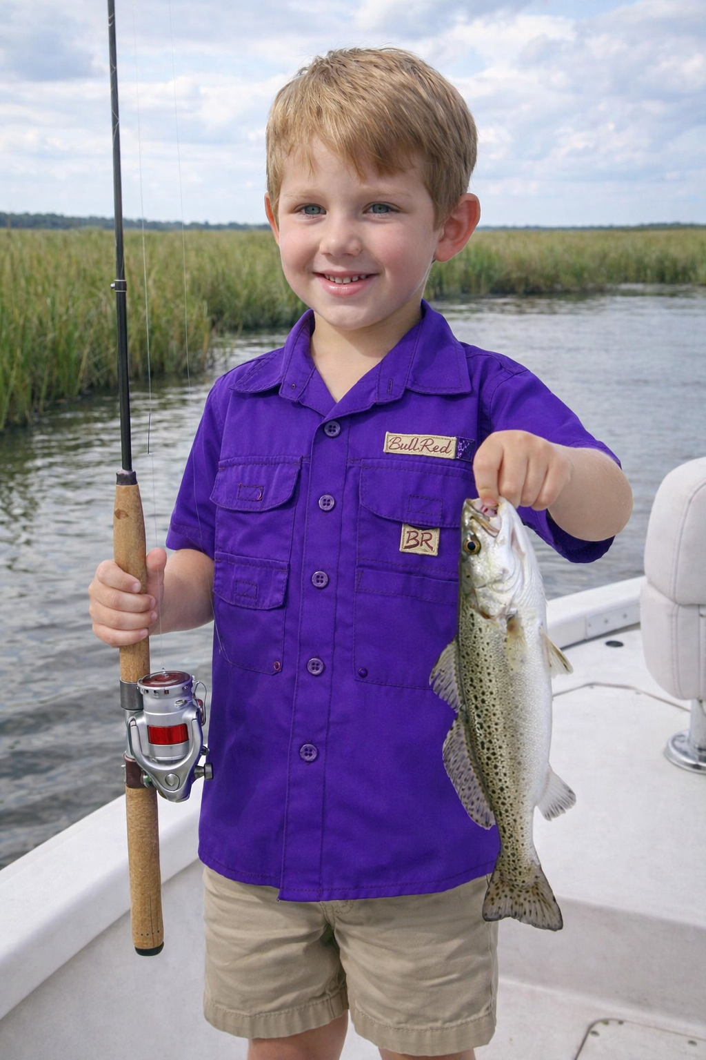 Purple Fishing Shirt