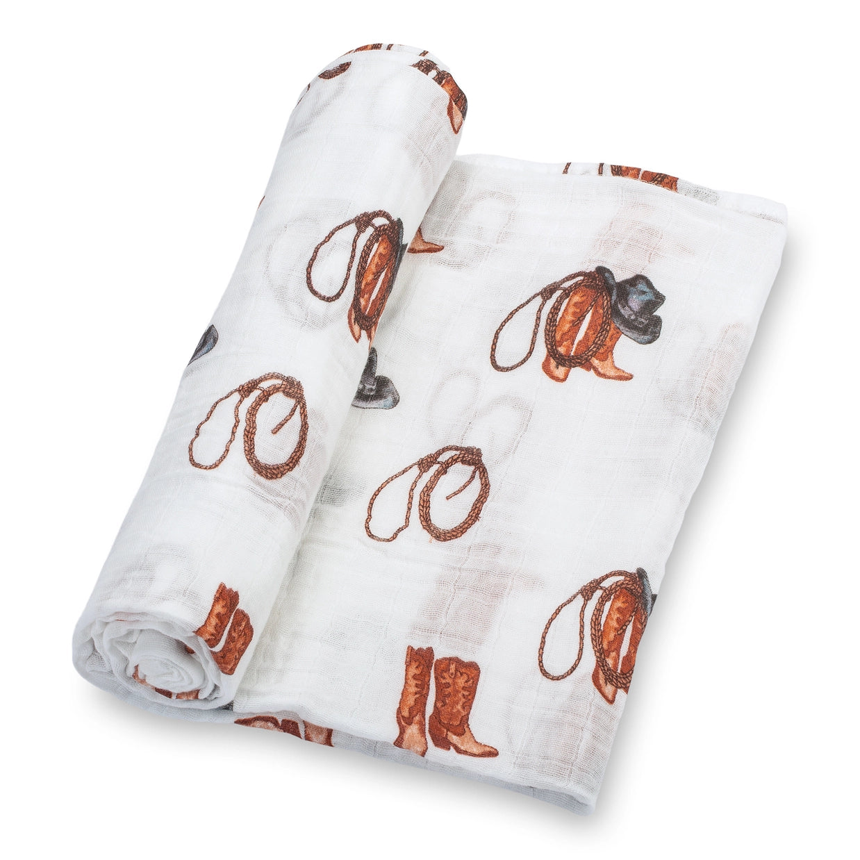 Swaddle Blanket - Western Boots