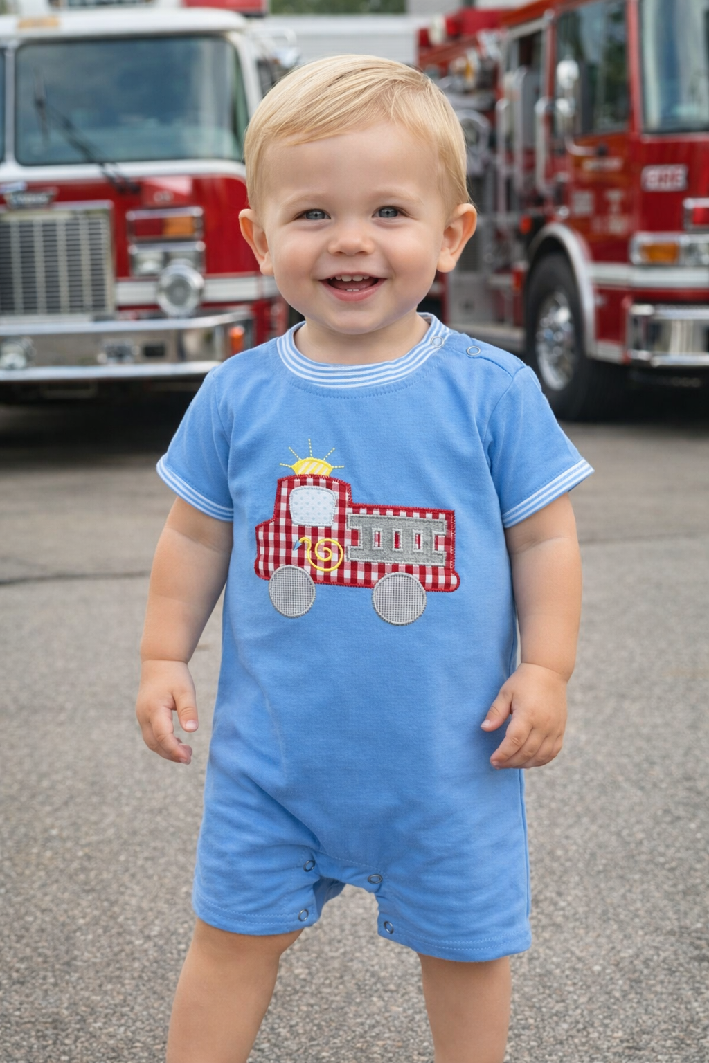 Firetruck Romper