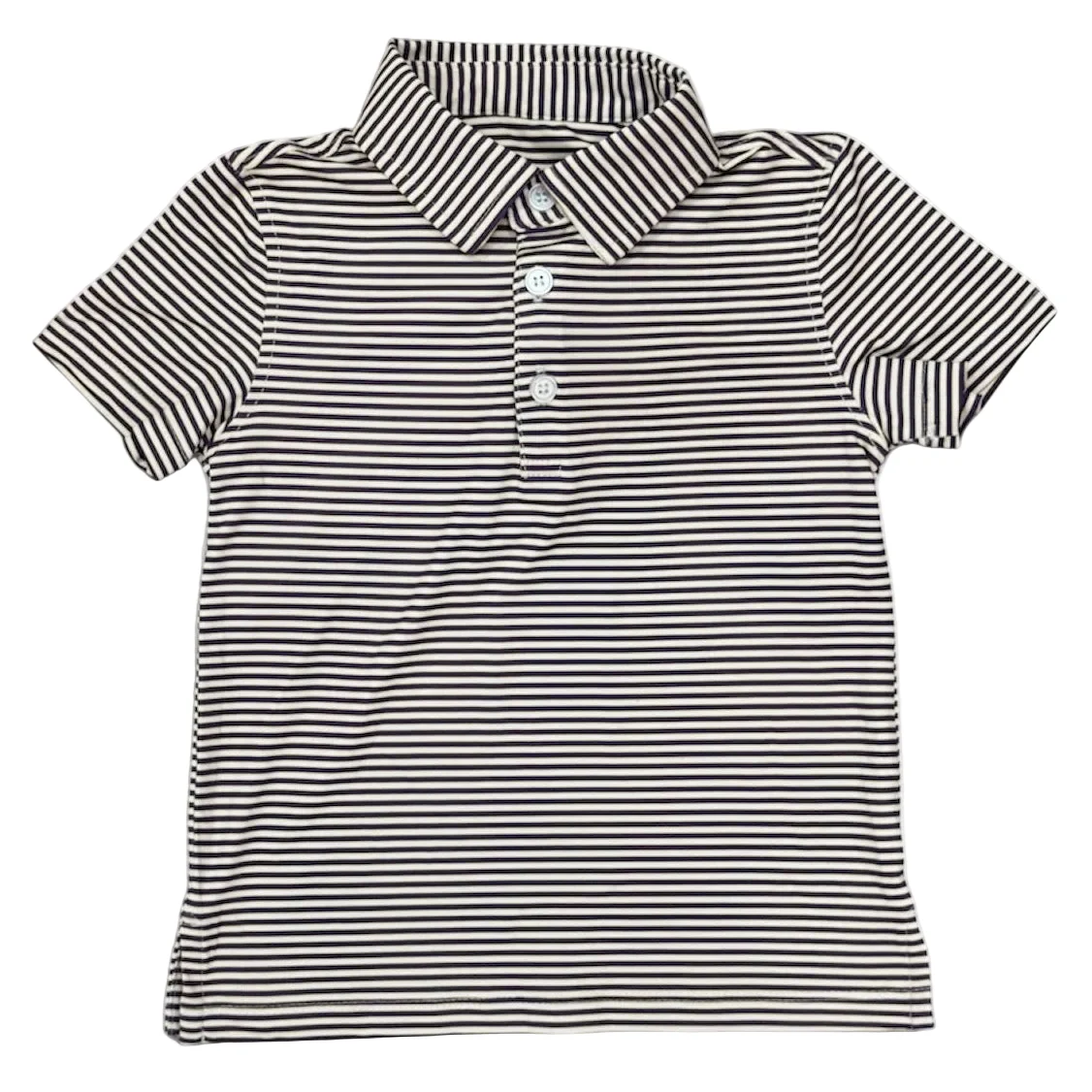 Purple/Micro Gold/White Striped Performance Polo