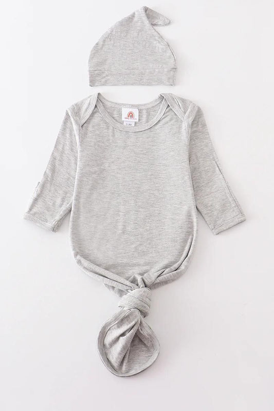 Bamboo Baby Gown Set - Sand
