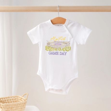 My First Game Day LSU Organic Cotton Onesie