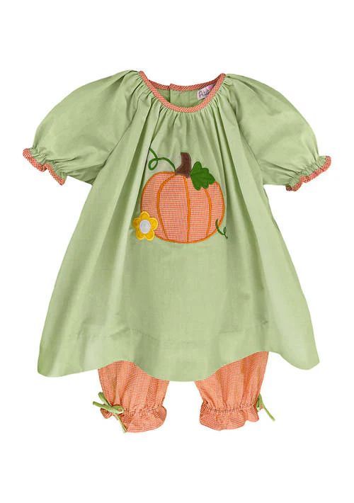 Pumpkin Applique Pantaloon Set