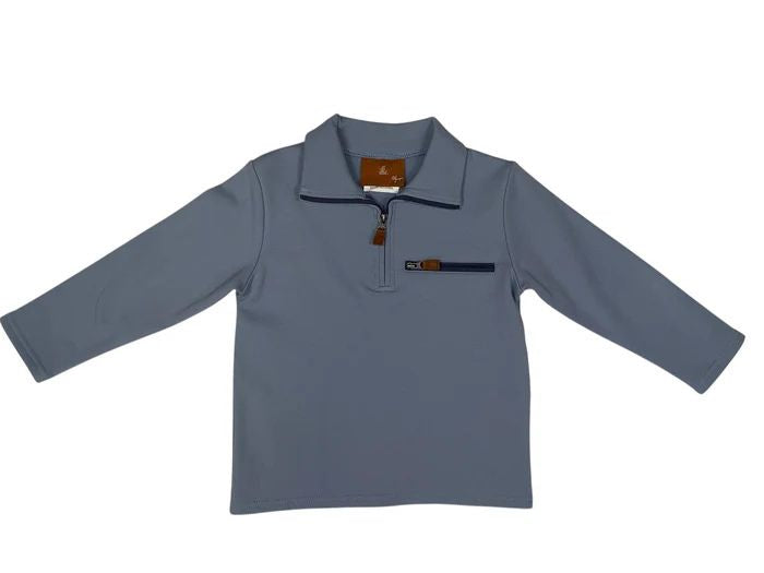 Kingston 1/4 Zip Pullover - Blue