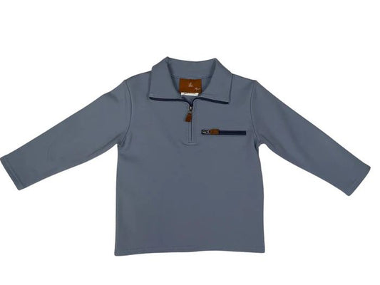 Kingston 1/4 Zip Pullover - Blue