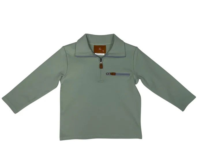 Kingston 1/4 Zip Pullover - Sage