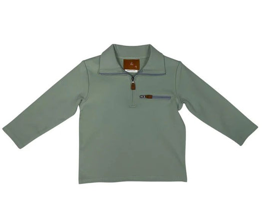Kingston 1/4 Zip Pullover - Sage