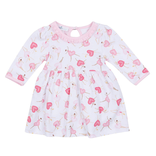 Dancing Hearts Long Sleeve Dress