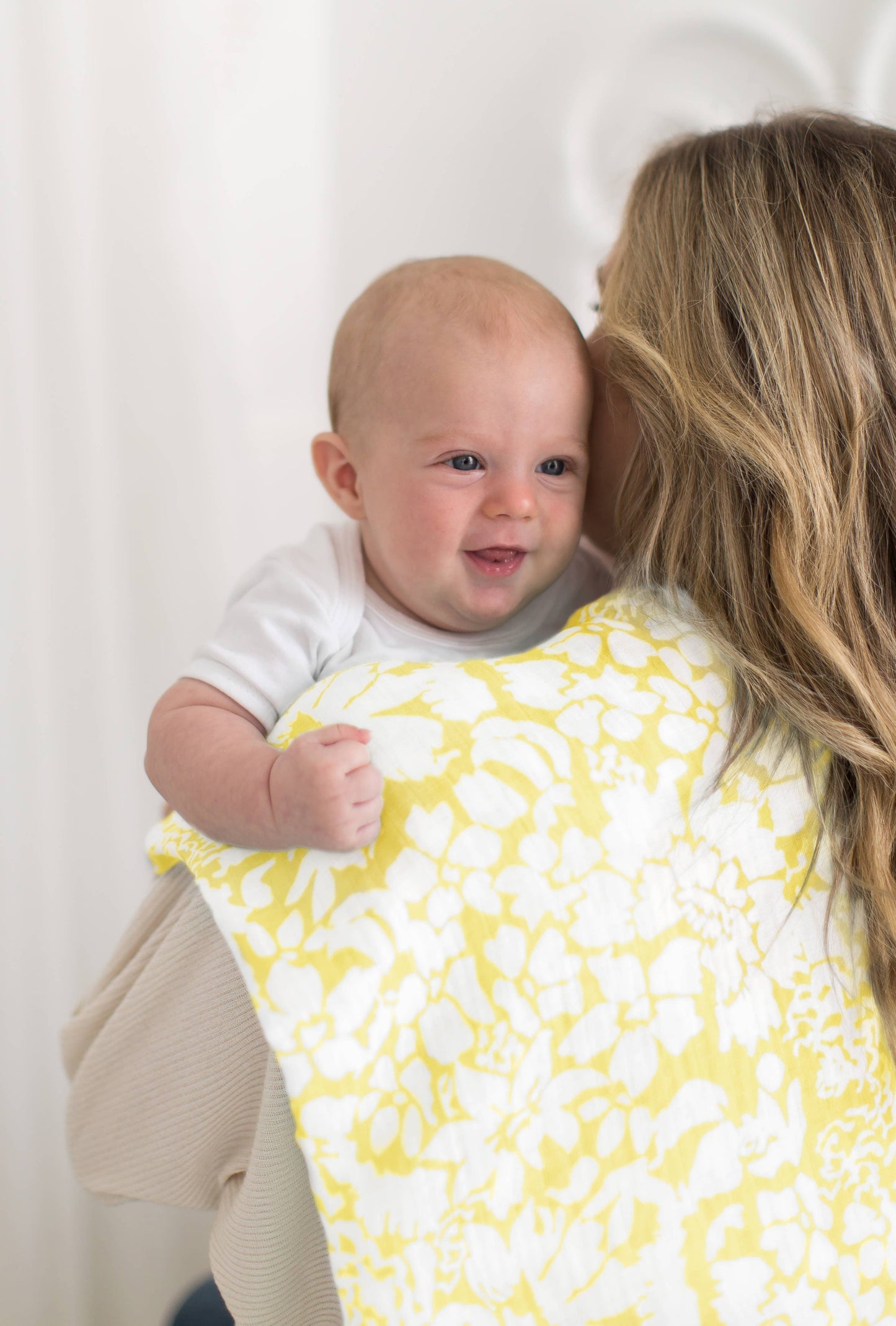 Lush Yellow Muslin Marquisette Swaddle Blanket