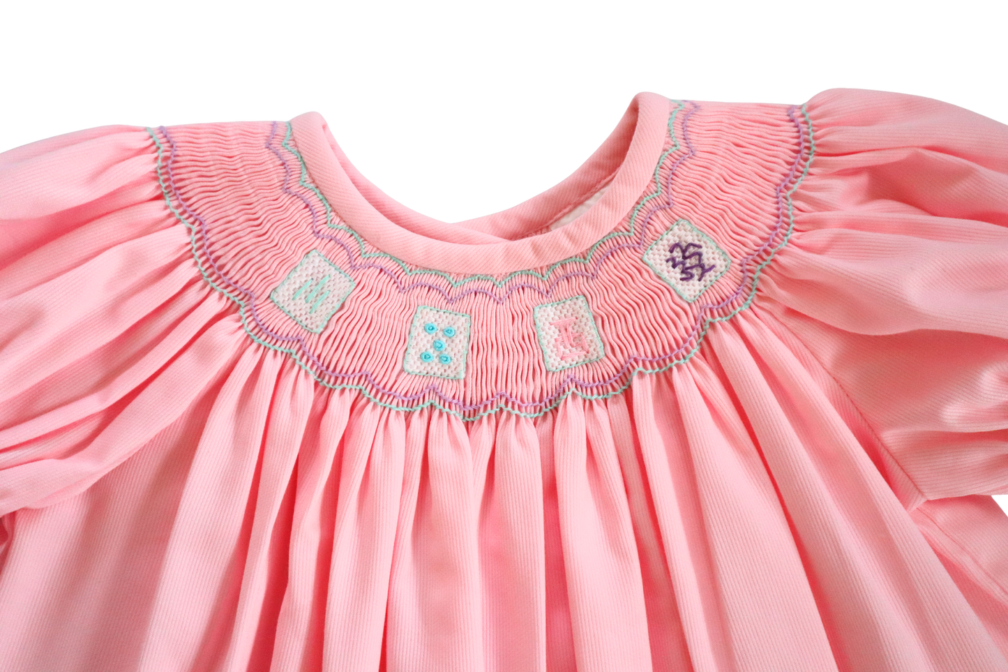 Smocked Mahjong Bishop Dress