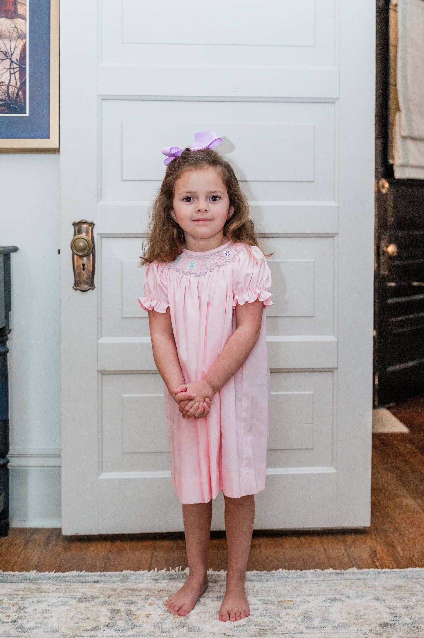 Smocked Mahjong Bishop Dress