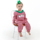 Santa Trio Ruffled Romper